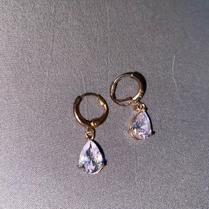 Teardrop Diamond earrings